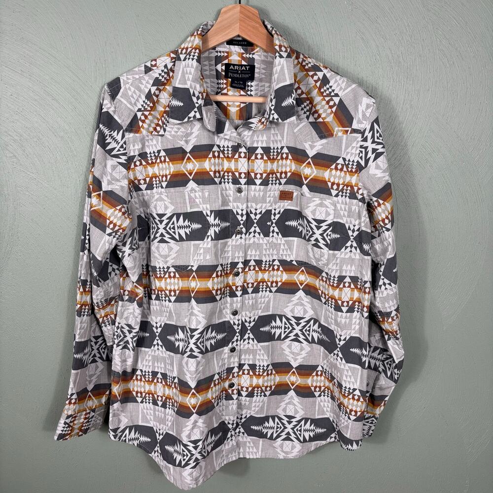 Ariat x Pendleton Multicolor Aztec Relaxed Fit Lo… - image 9